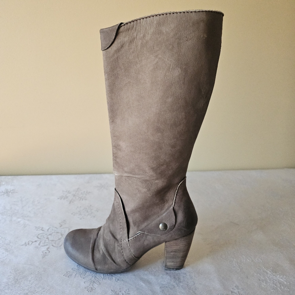 T8 By Virus Leather Brown Knee-High Women's Boots Boho Sz 38